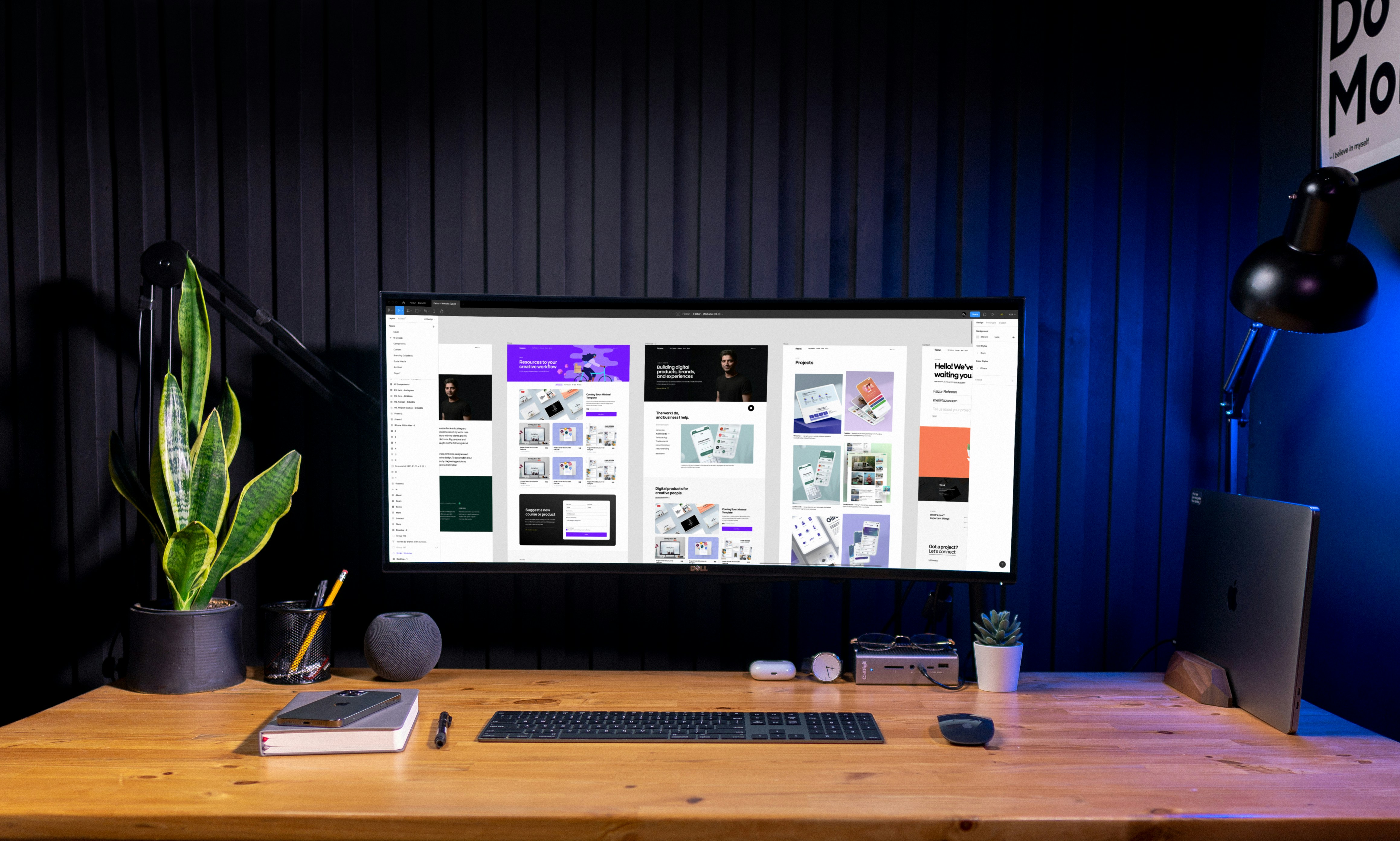 Ecran d'ordinateur avec des maquettes UX d'un site