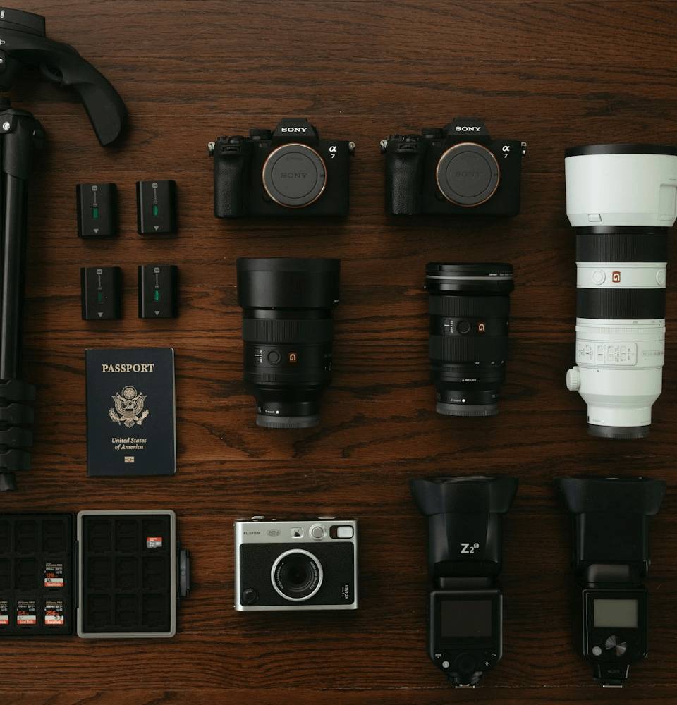 appareils photos et objectifs